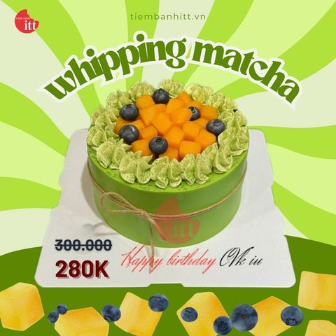 “Whipping Matcha – chiếc bánh khiến mình ‘đổ’ ngay từ miếng đầu tiên!”