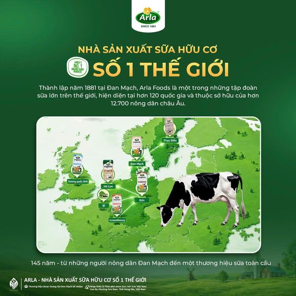 Arla và hệ sinh thái sữa hữu cơ từ các trang trại châu Âu