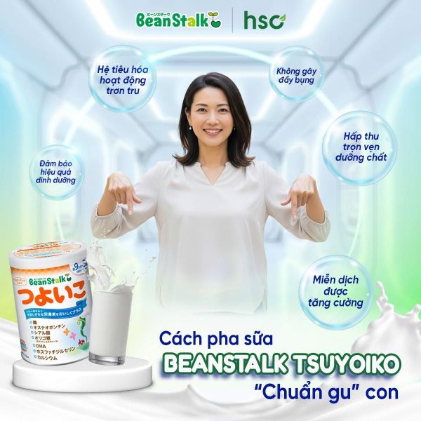 Hướng dẫn cách pha sữa Bean Stalk đúng nhiệt độ từ chuyên gia