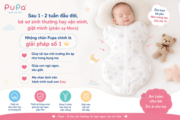 Nhộng Chũn PuPa Cho Bé Yêu Ngủ Ngon