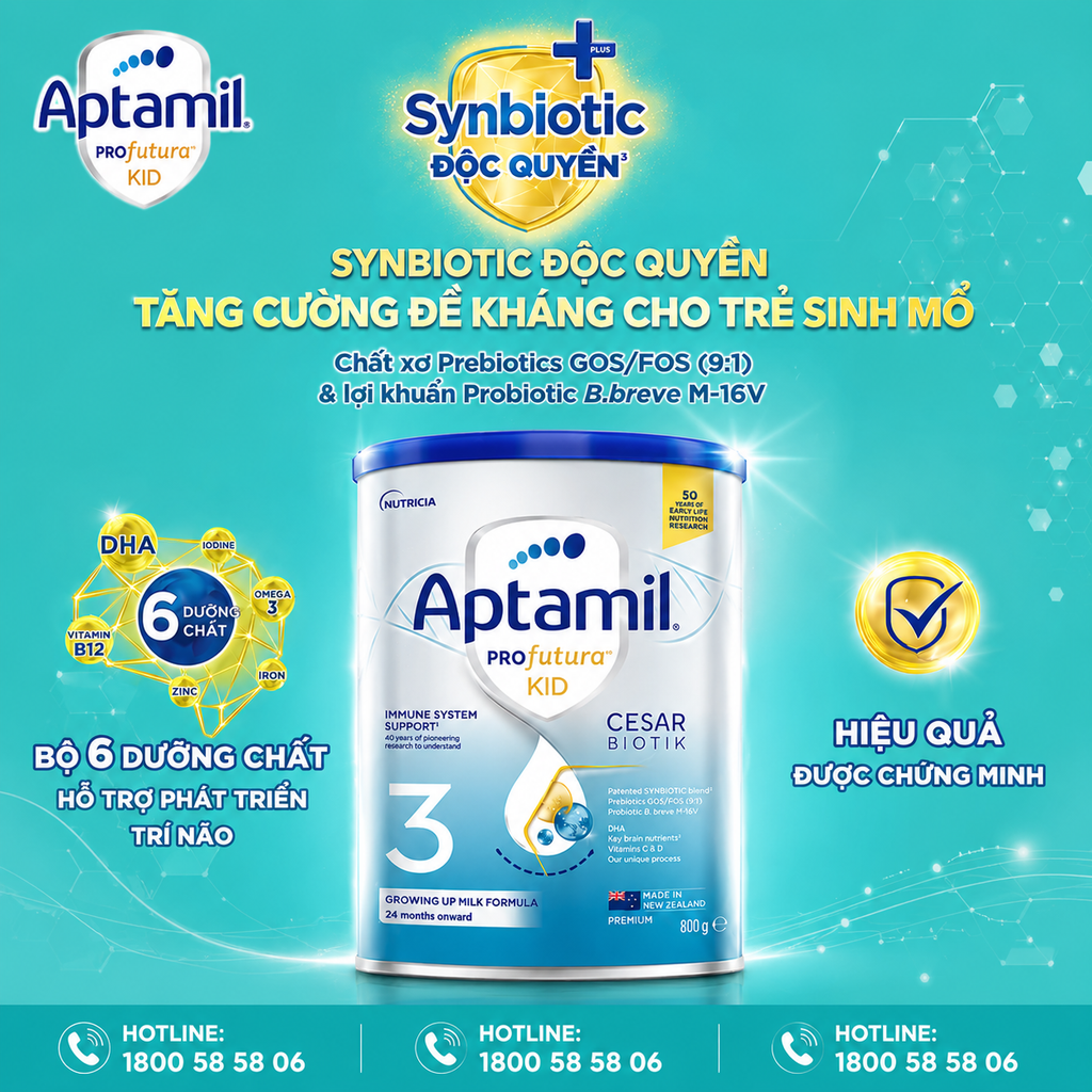 Sữa Aptamil Profutura Cesarbiotik NZ số 1 380g