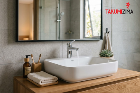 Vệ sinh lavabo bị ố vàng lâu ngày sạch đẹp như mới