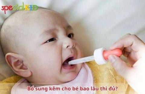 Bổ sung kẽm cho bé trong bao lâu thì đủ?