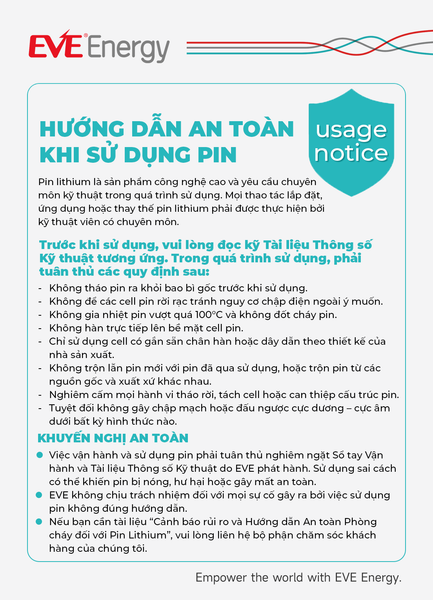 Hướng dẫn sử dụng pin Lithium
