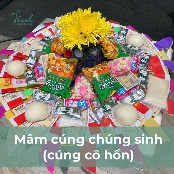mâm cúng cô hồn tháng 7 âm lịch