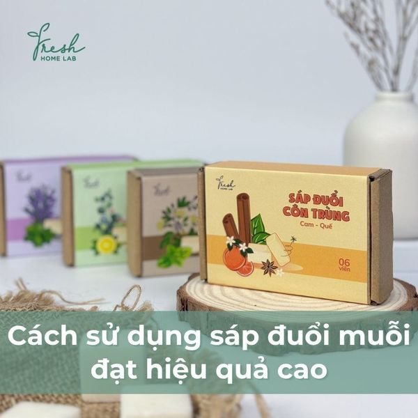 cách sử dụng sáp đuổi muỗi hiệu quả
