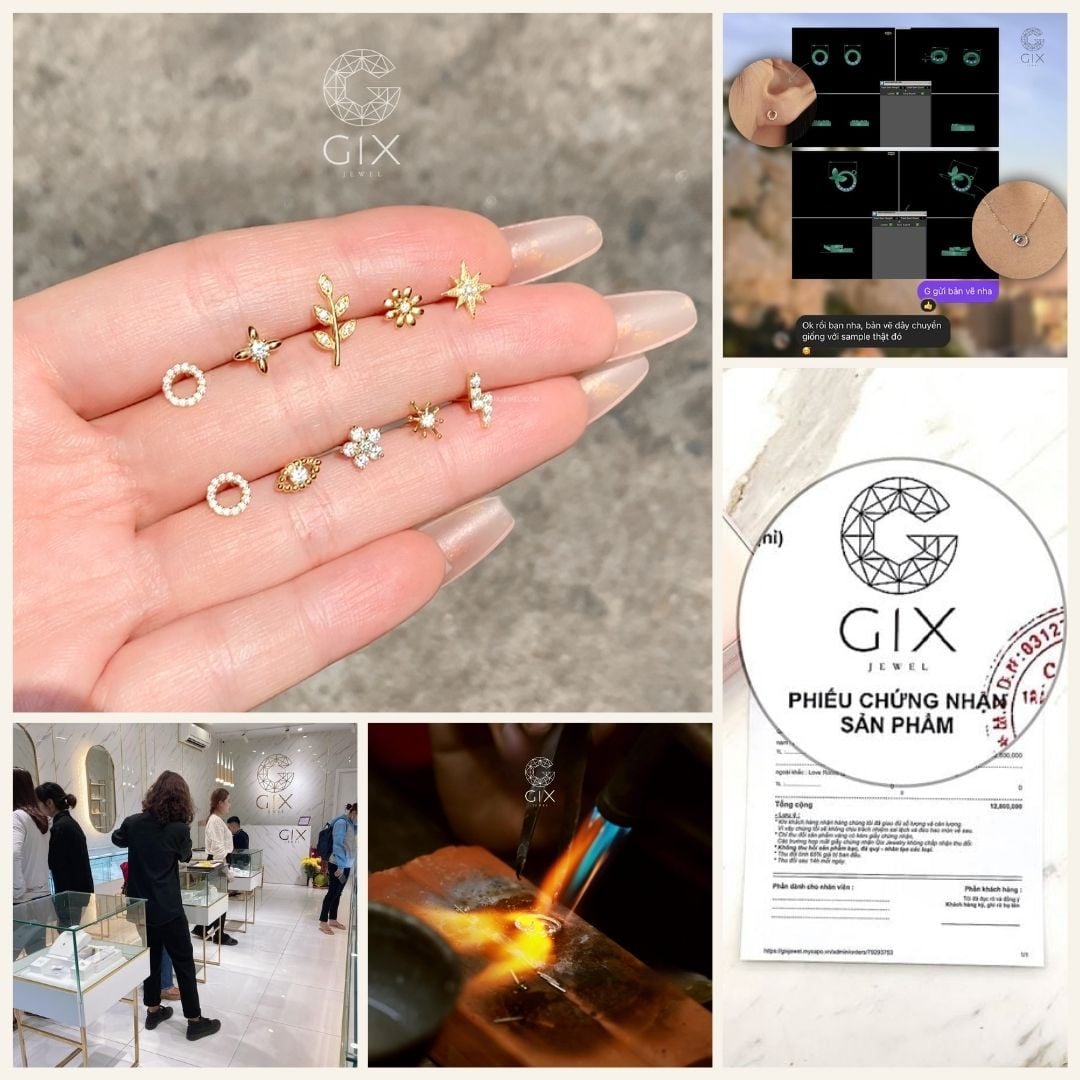 Gix Jewel - Địa chỉ mua khuyên tai thiết kế riêng uy tín