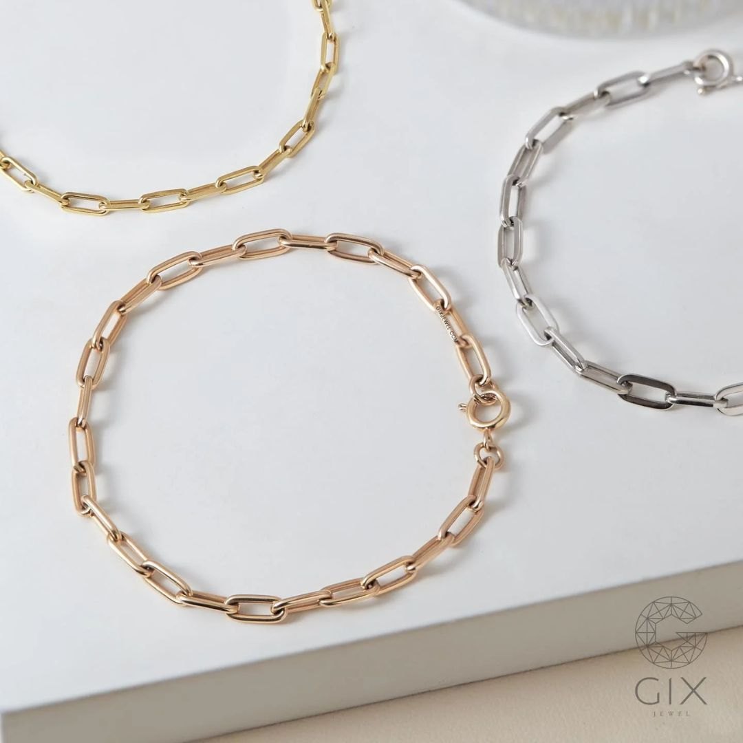 Mẫu lắc tay xích mảnh tối giản, dễ đeo hằng ngày cho cả nam và nữ