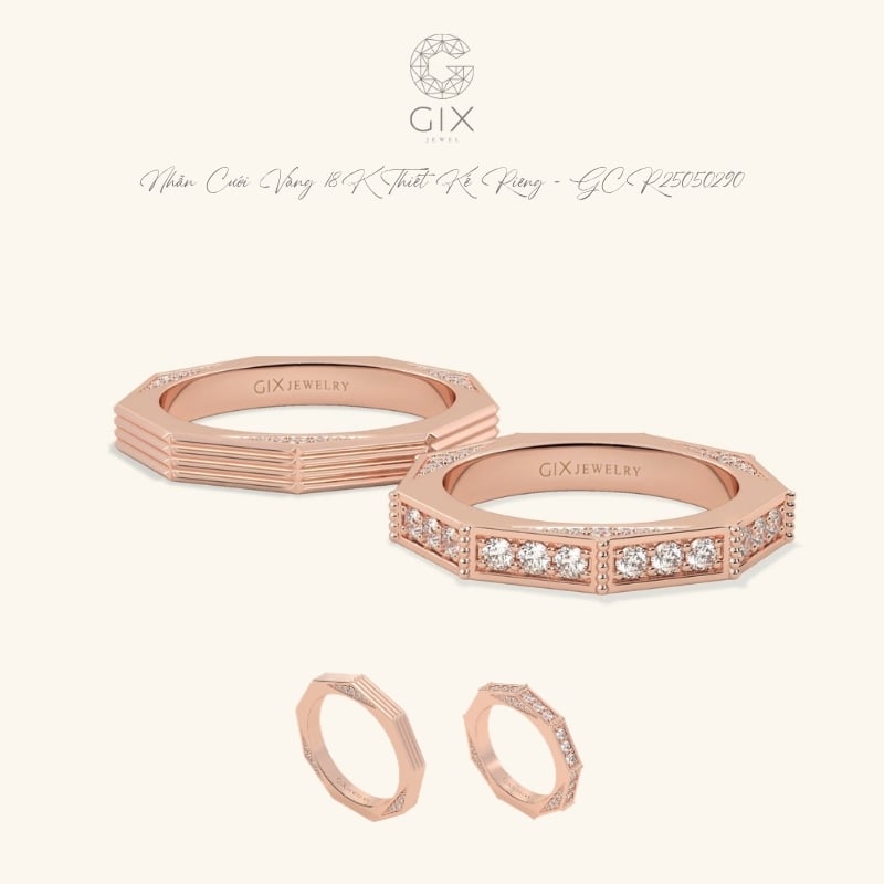 Dải kim cương tấm vi đính mềm mại tạo điểm nhấn quý phái cho ngón tay.