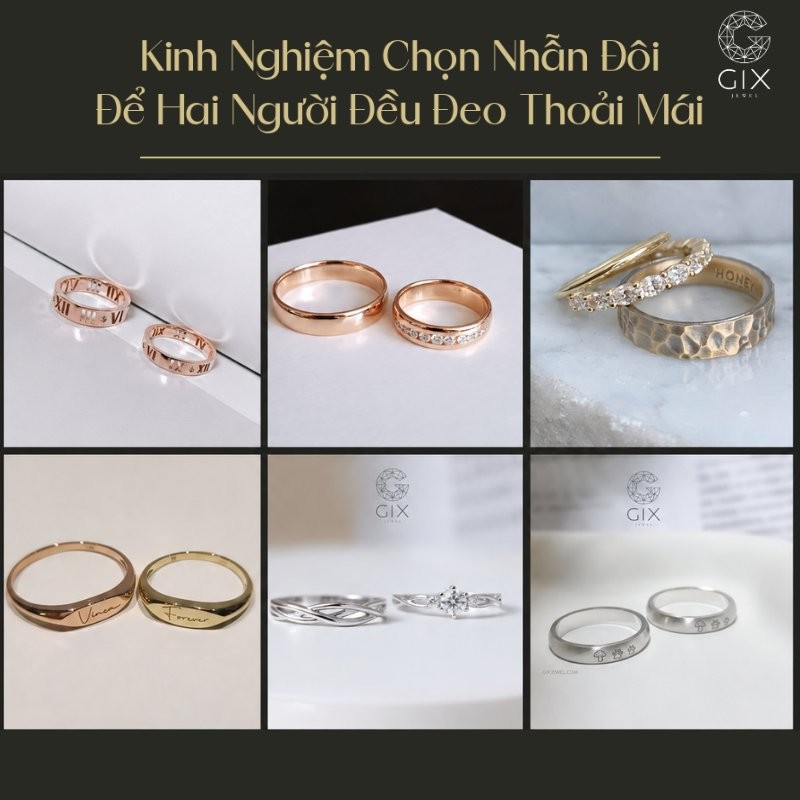 Chọn đúng size, form nhẫn và chính sách hậu mãi giúp cả hai đeo thoải mái lâu dài