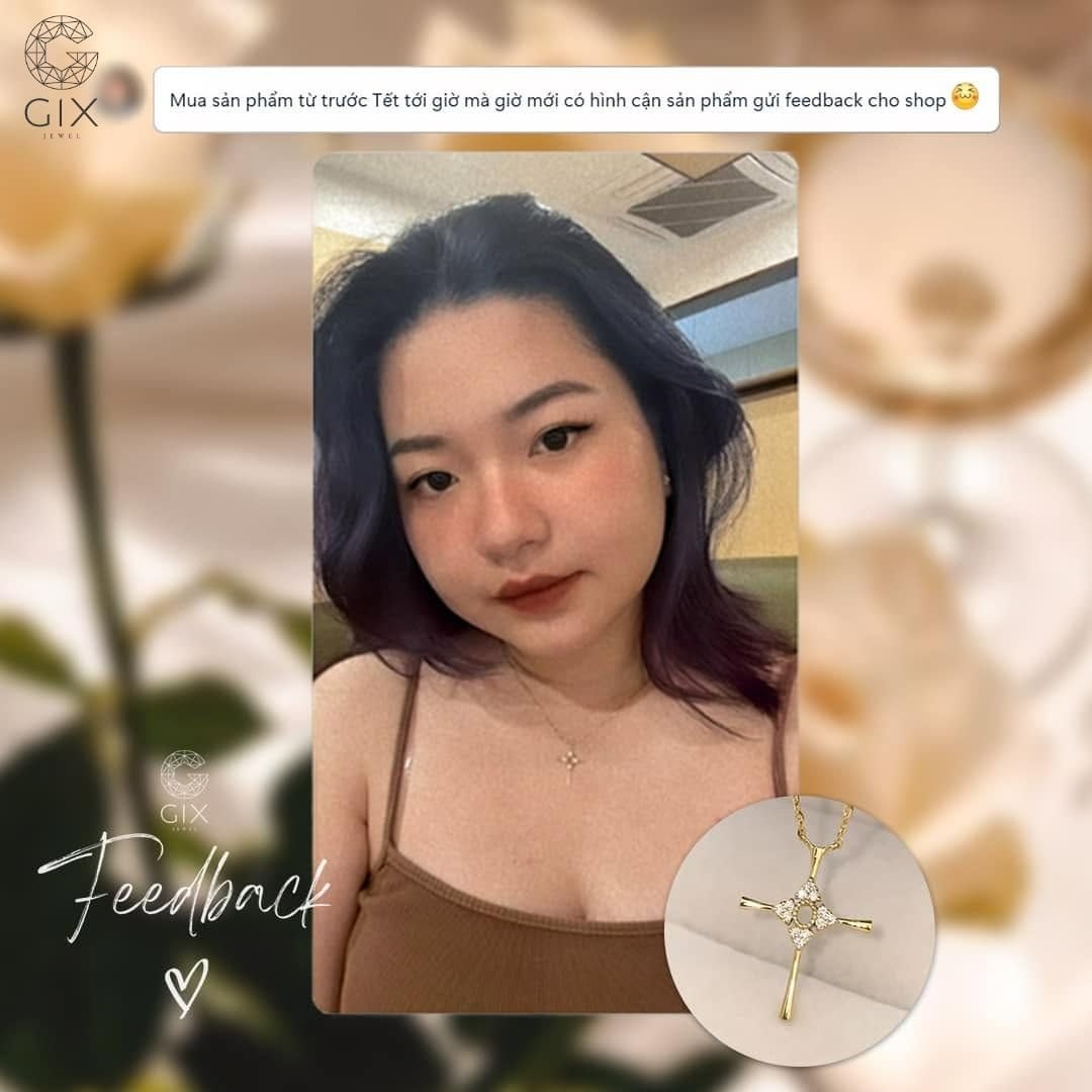 Phản hồi thực tế từ khách hàng đã đặt dây chuyền thánh giá vàng tại Gix Jewel