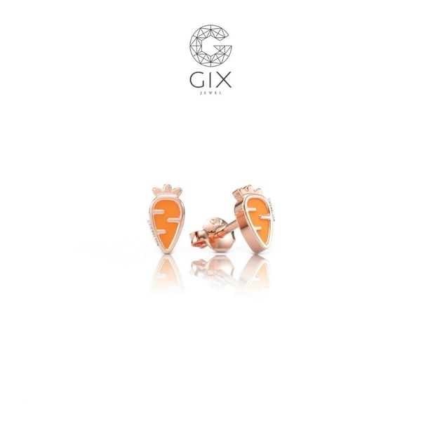 Khuyên tai hình củ cà rốt tươi sáng