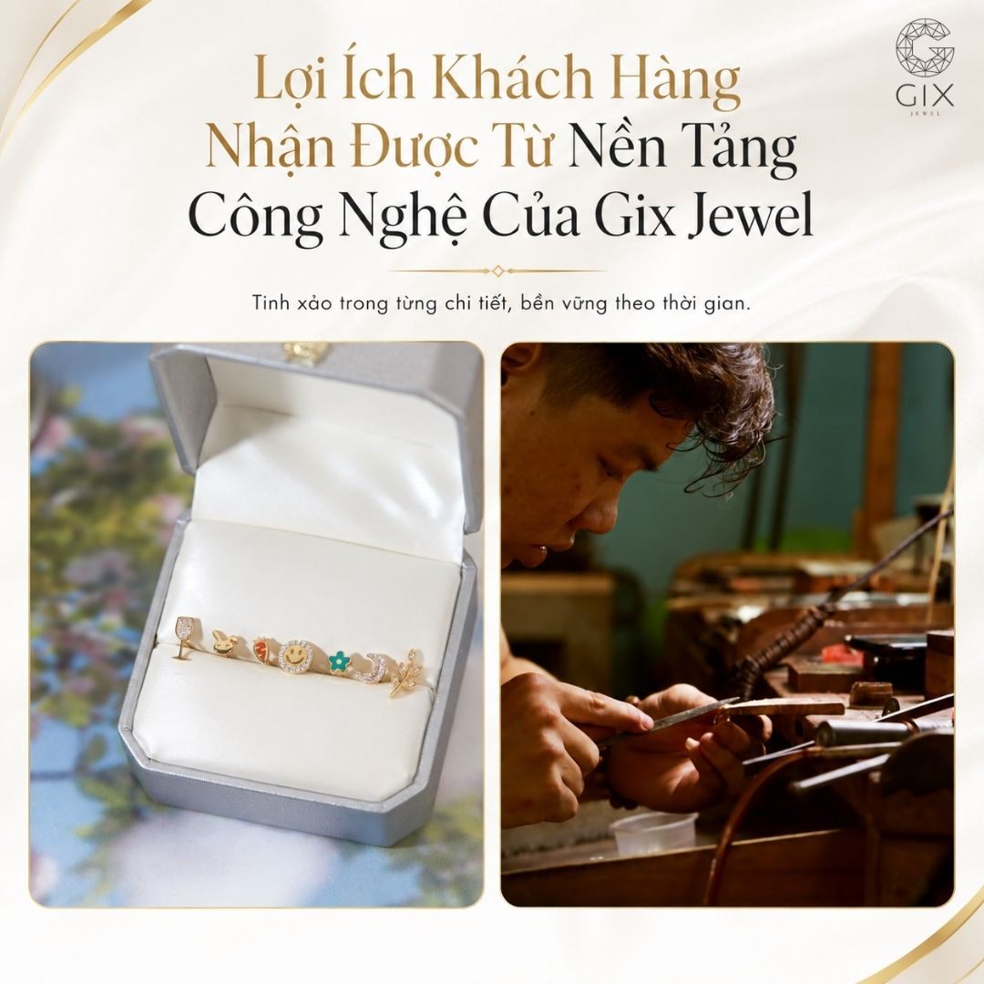 Quy trình công nghệ khép kín chuyên nghiệp tại Gix Jewel