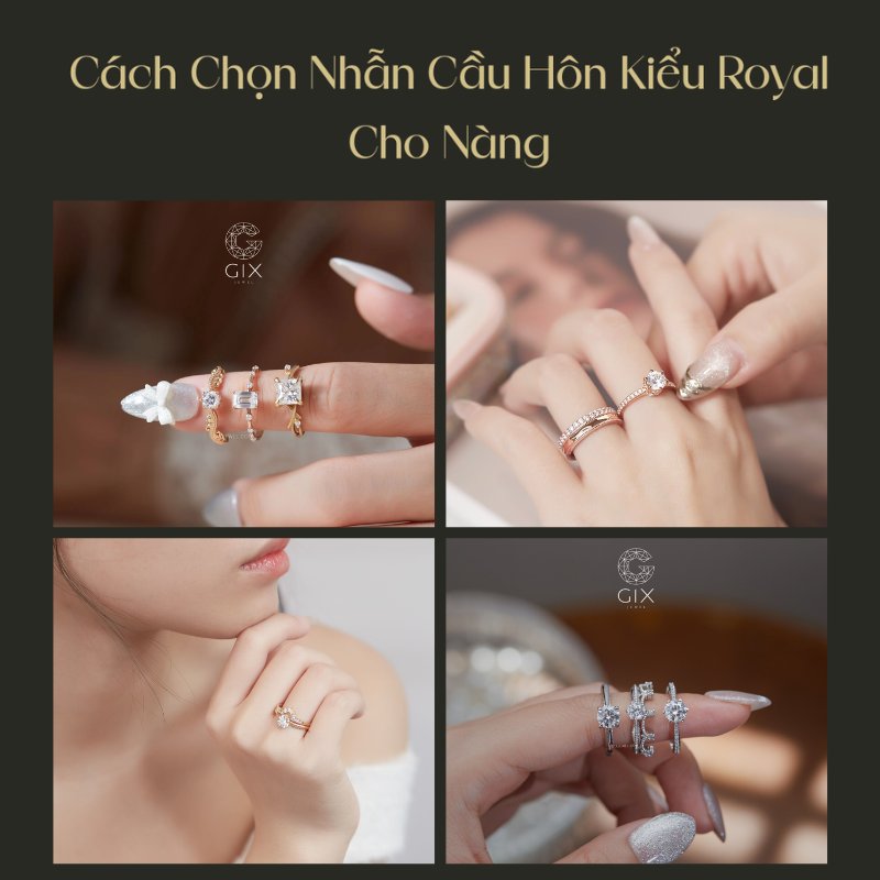 (Cách chọn nhẫn cầu hôn Royal phù hợp theo phong cách, dáng tay và ngân sách của bạn)