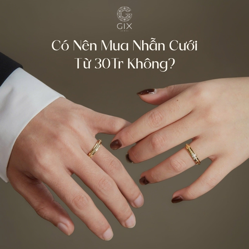 Nhẫn cưới từ 30 triệu mang lại độ hoàn thiện sắc nét và đẳng cấp vượt trội.