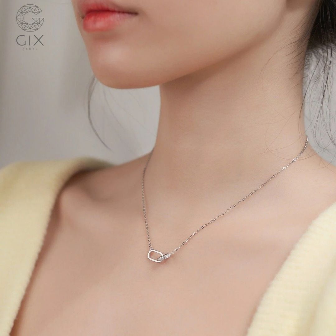 Dây chuyền bạc đính đá GNL25050199