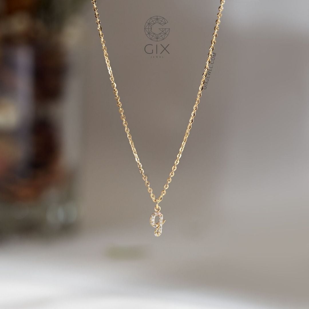 Dây chuyền đính đá chữ cái GNL25050153