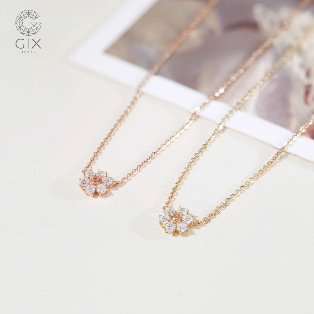 Dây Chuyền Hoa Đính Đá CZ - GNL25050156