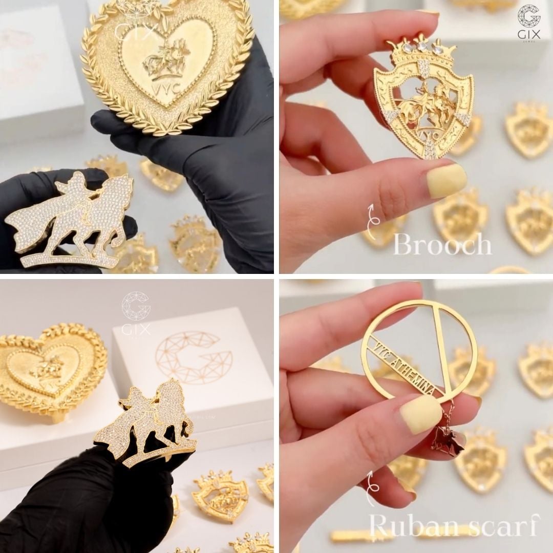 Mặt thắt lưng và pin cài áo VYC minh chứng năng lực chế tác phụ kiện nhận diện thương hiệu
