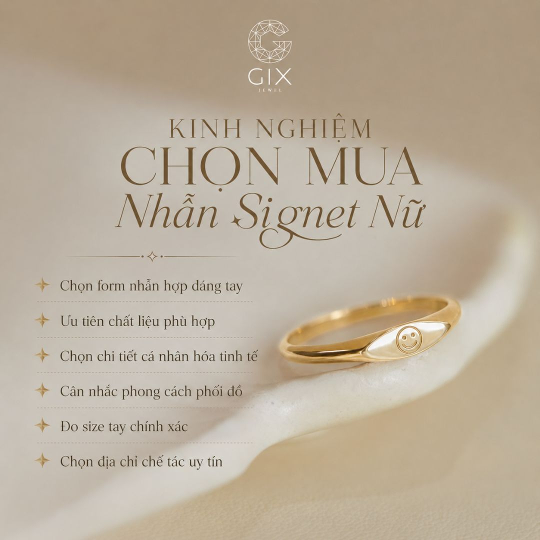 Kinh nghiệm chọn mua nhẫn signet