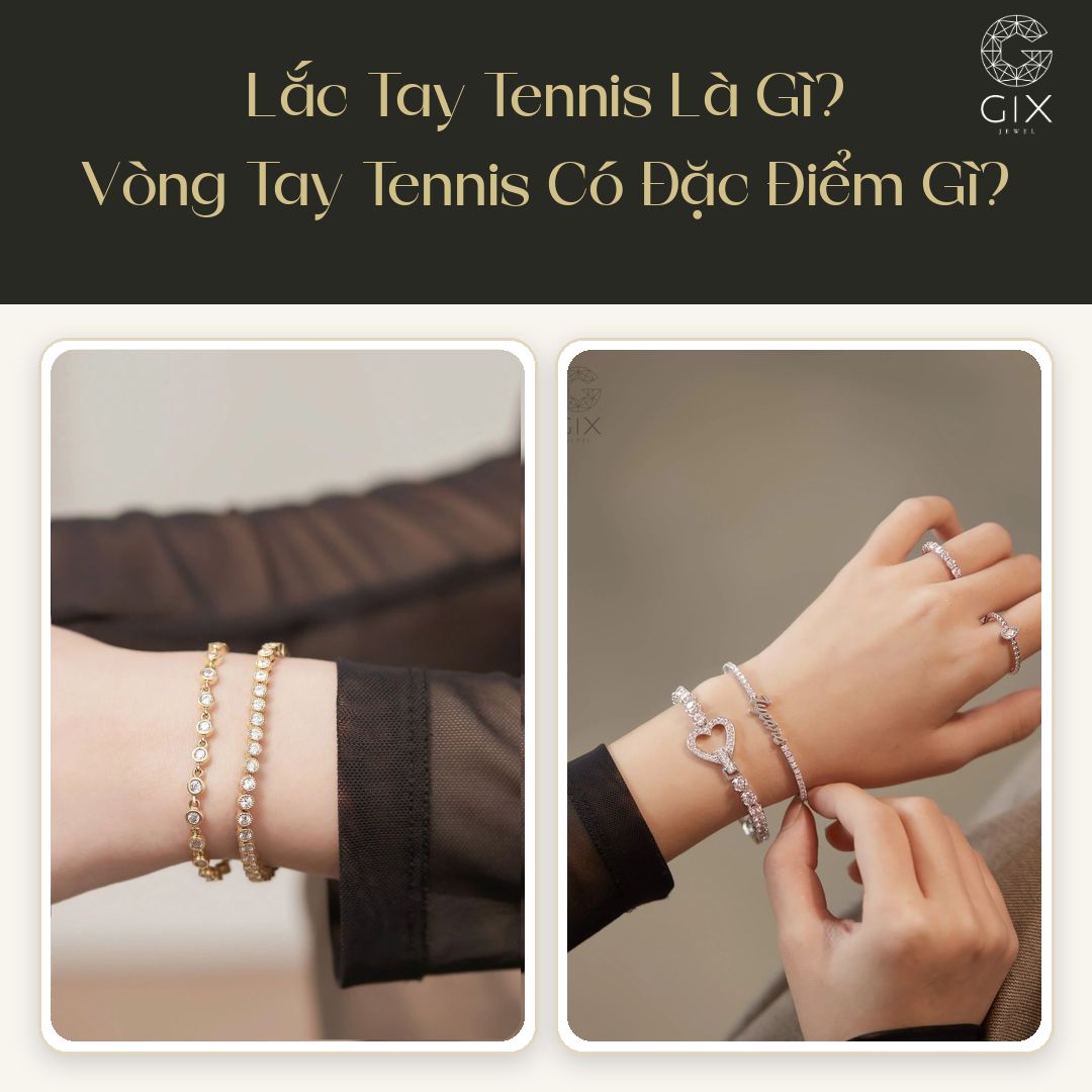 Lắc tay tennis có dải đá liên tục, lấp lánh theo chuyển động cổ tay