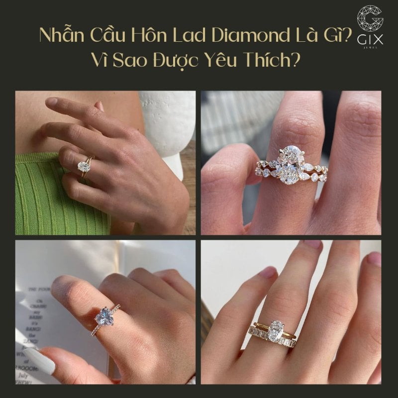 Kim cương Lab Grown đa dạng kiểu cắt, dễ kết hợp với nhiều kiểu setting nhẫn cầu hôn