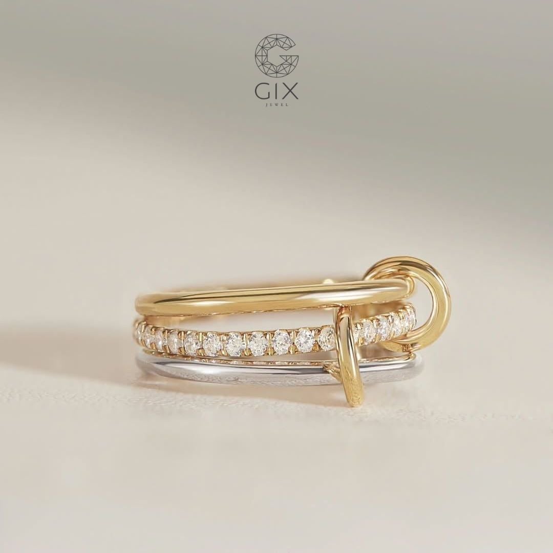 Nhẫn đính đá xếp chồng GNN25050077