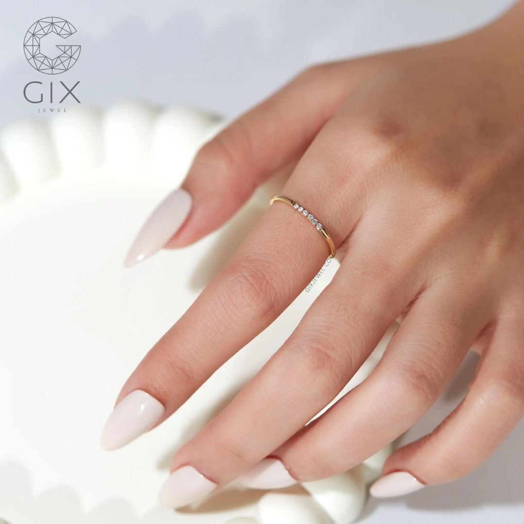 Nhẫn Đính Đá CZ Tối Giản - GNN25050015