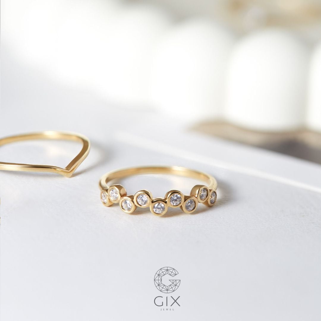 Nhẫn moissanite nữ cá tính GNN25050006