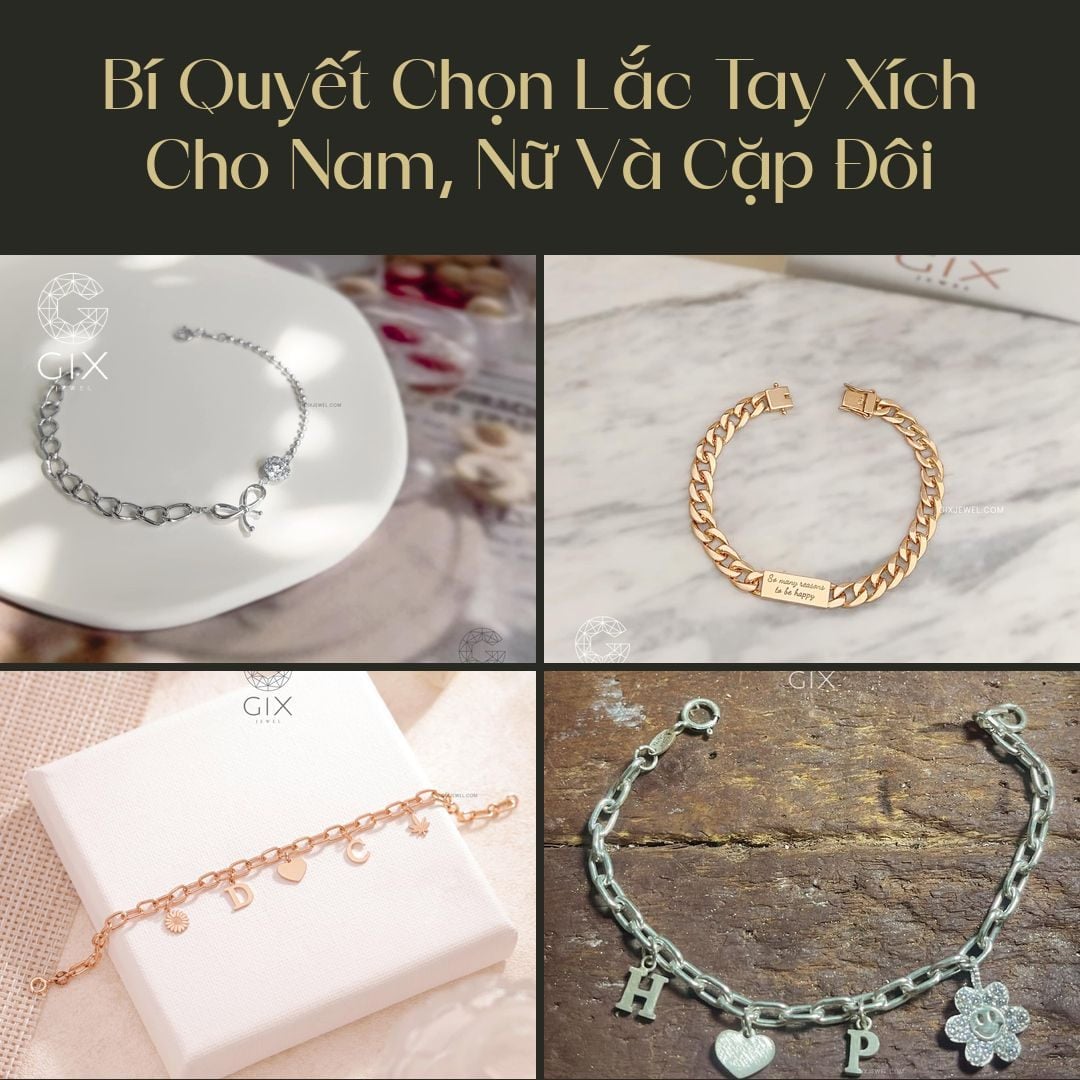 Chọn lắc tay xích phù hợp với size cổ tay và phong cách giúp tổng thể hài hòa hơn