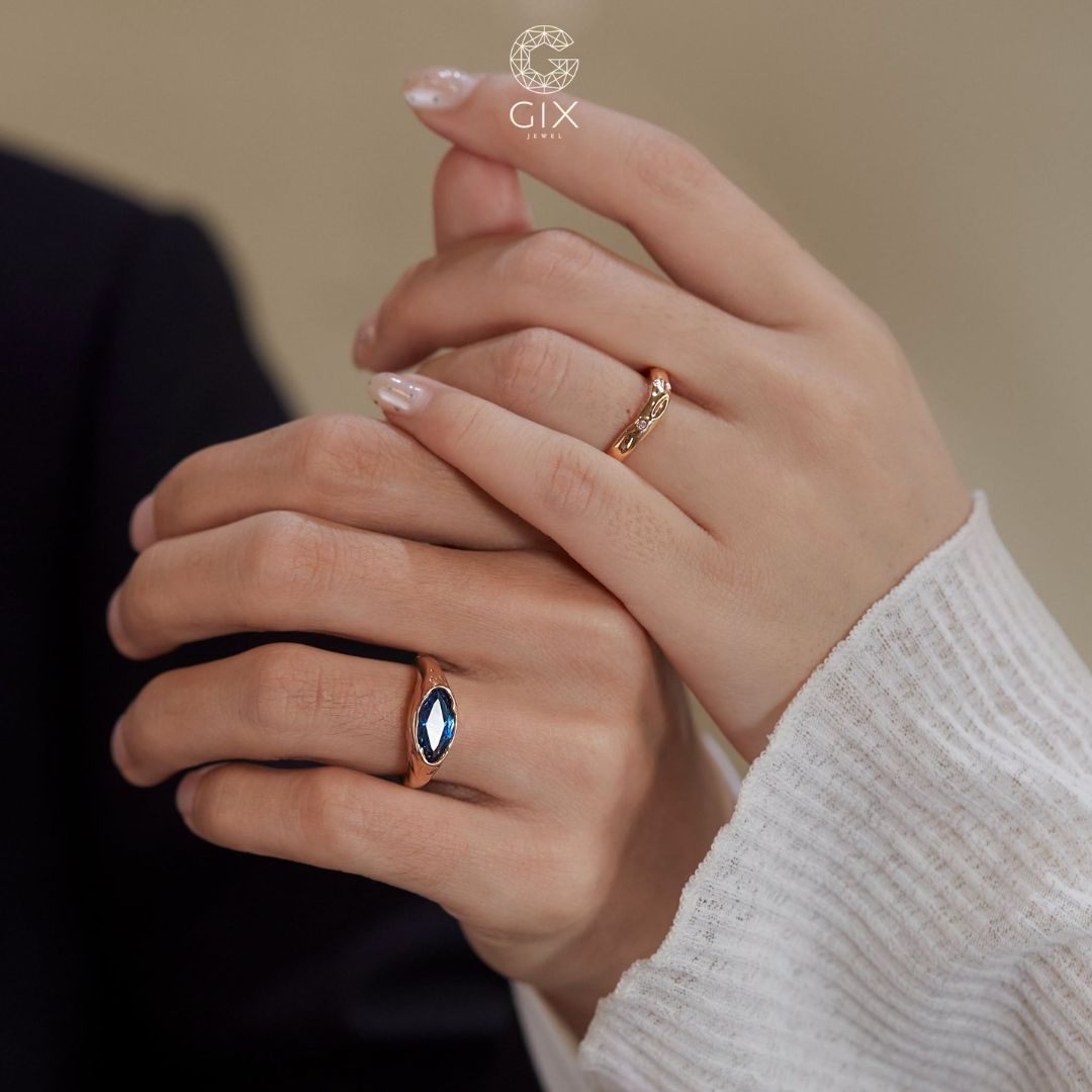 Nhẫn cưới tối giản hiện đại với nét đẹp thời thượng tại Gix Jewel
