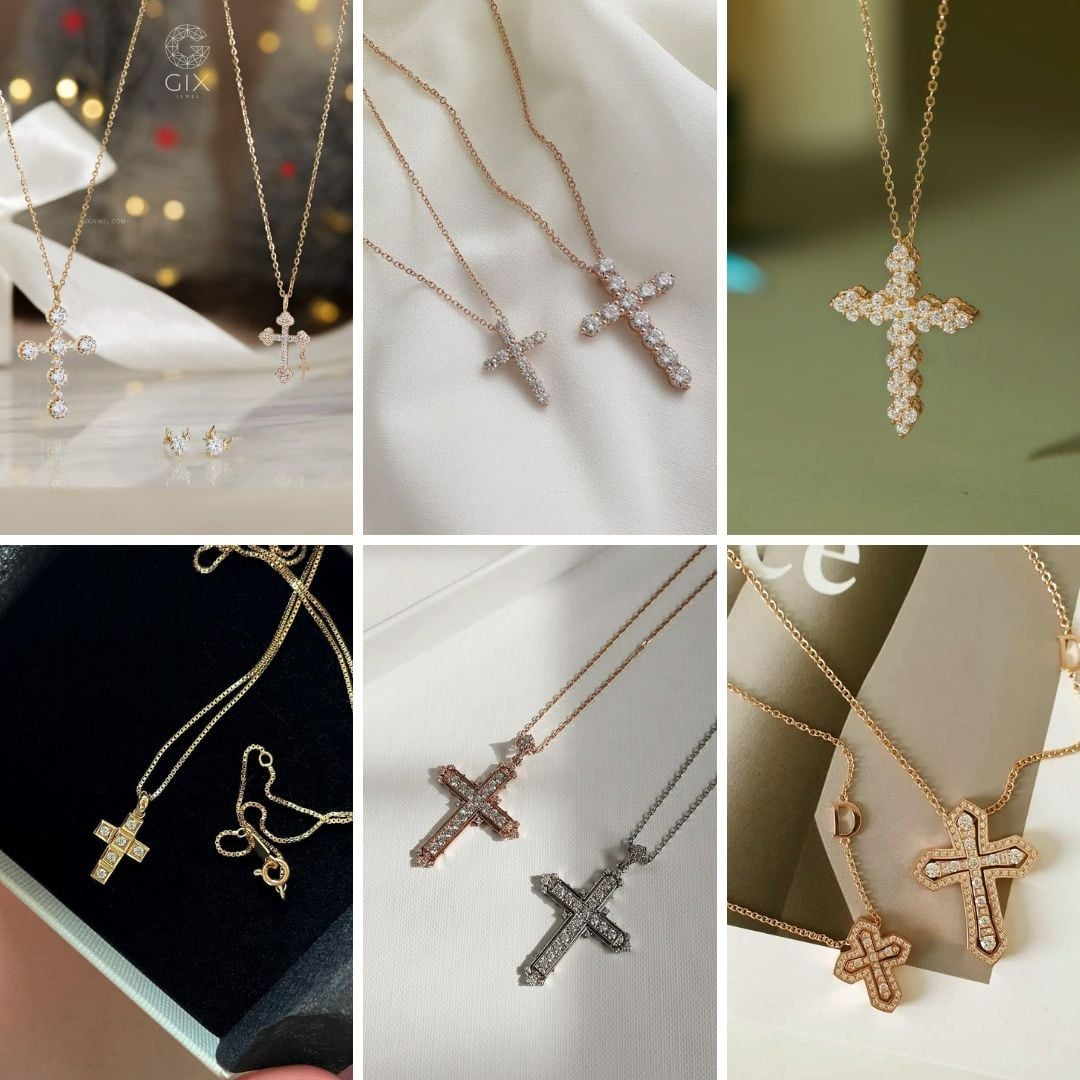Dây chuyền thánh giá vàng 18K bền đẹp và phù hợp cả nam lẫn nữ