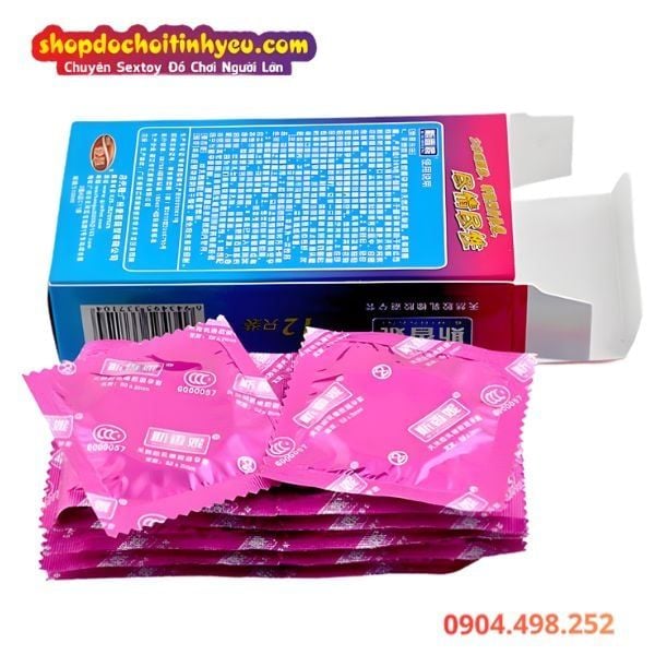 Bao Cao Su Băng Lửa Thiết Kế Nhiều Hạt Nổi Lớn SOPHORA SETS