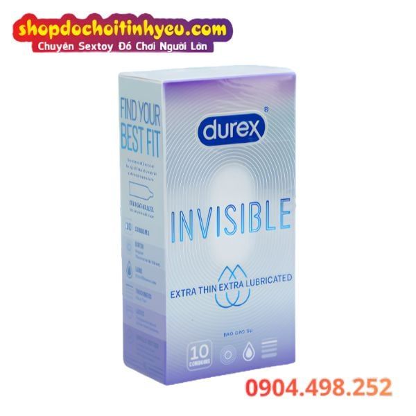Bao Cao Su Durex Invisible Extra Thing Extra Lubricated