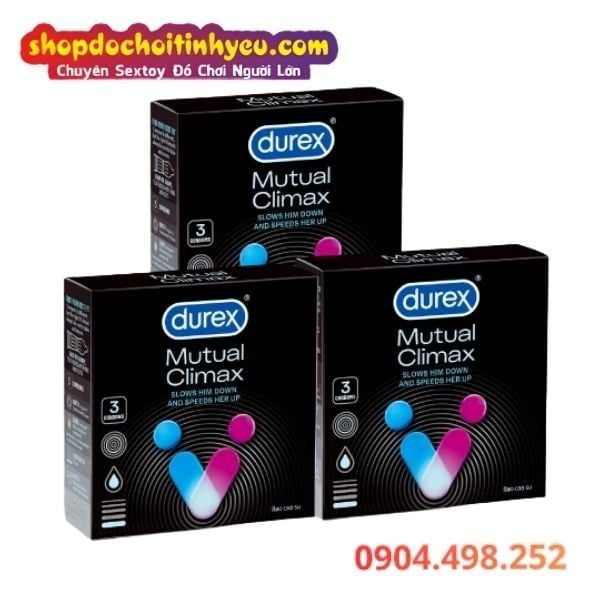 Bao Cao Su DUREX MUTUAL CLIMAX Gân Gai Kéo Dài Thời Gian