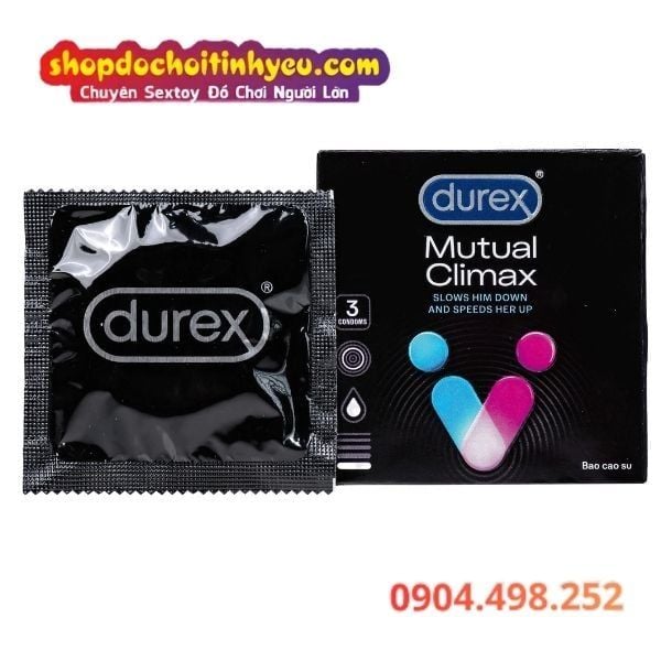 Bao Cao Su DUREX MUTUAL CLIMAX Gân Gai Kéo Dài Thời Gian