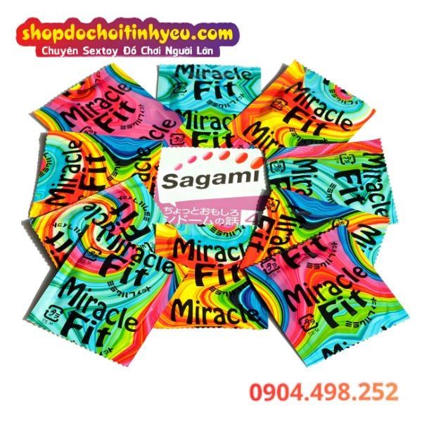 Bao Cao Su Sagami Miracle Fit Siêu Mỏng Ôm Sát Dương Vật