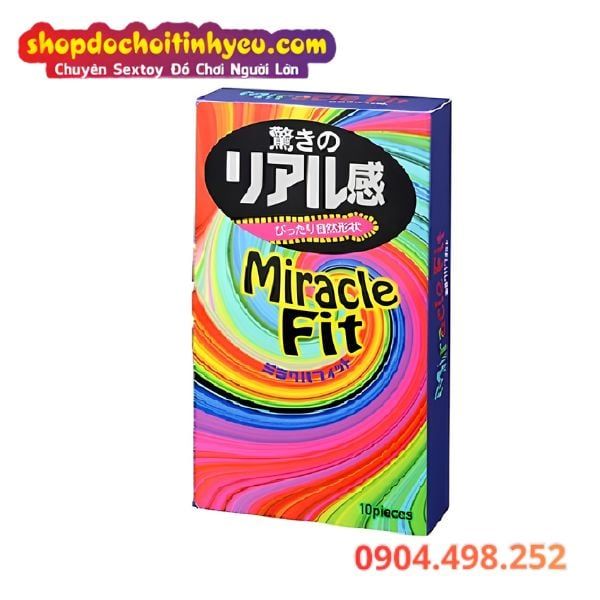 Bao Cao Su Sagami Miracle Fit Siêu Mỏng Ôm Sát Dương Vật