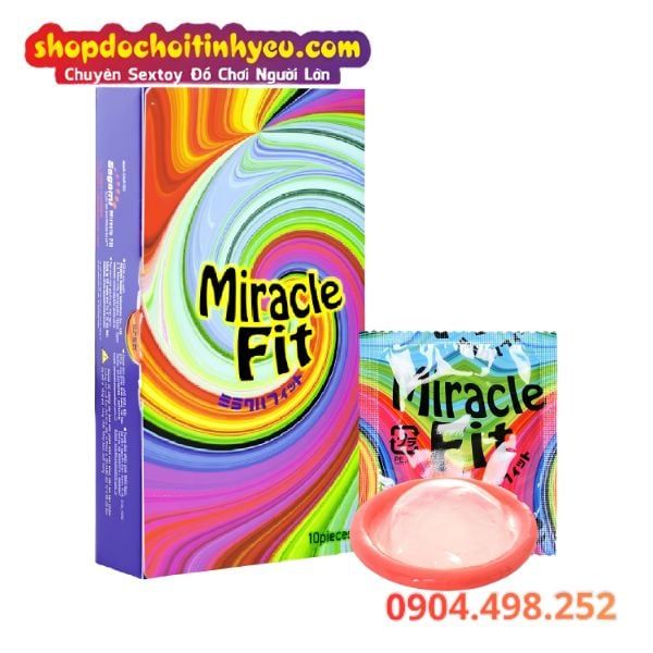 Bao Cao Su Sagami Miracle Fit Siêu Mỏng Ôm Sát Dương Vật