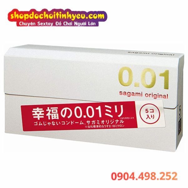 Bao Cao Su Sagami Original 0.01 Siêu Mỏng Truyền Nhiệt Nhanh