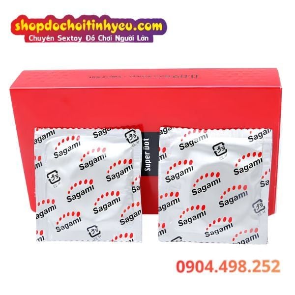 Bao Cao Su Siêu Gai Sagami Super Dot 0.09 Kéo Dài Cuộc Yêu