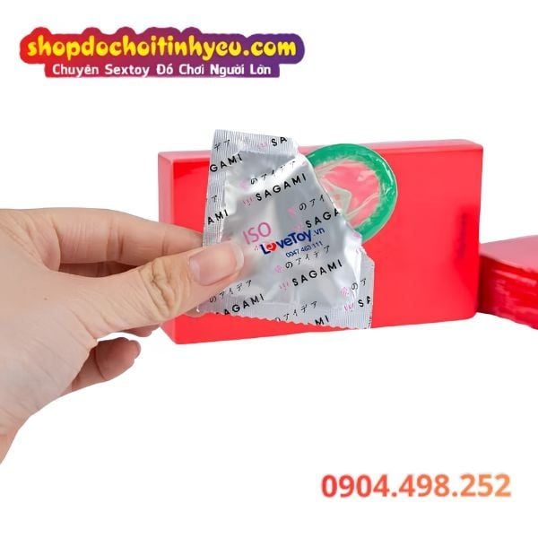 Bao Cao Su Siêu Gai Sagami Super Dot 0.09 Kéo Dài Cuộc Yêu