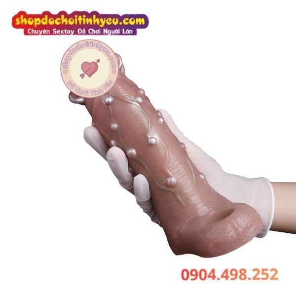 Bao Đôn Dương Vật Xỏ Khuyên Quy Đầu Đính Hạt Ngọc Toàn Thân