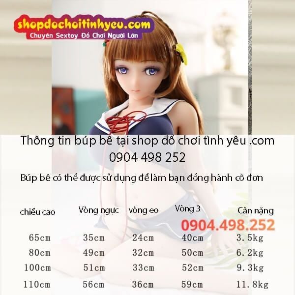 Búp bê tình dục Anime mini nhỏ toàn thân hoạt hình Nhật Bản