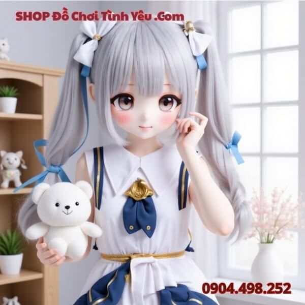 Búp Bê Tình Dục Anime Nàng Thiên Thần Váy Trắng Đáng Yêu