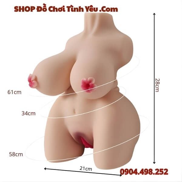 Búp Bê Tình Dục Bán Thân 4 Trong 1 Có Cặp Ngực Khủng Nở Hoa