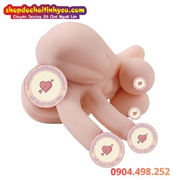 Búp Bê Tình Dục Bán Thân Bisexual Vú To Có 2 Dương Vật Khủng