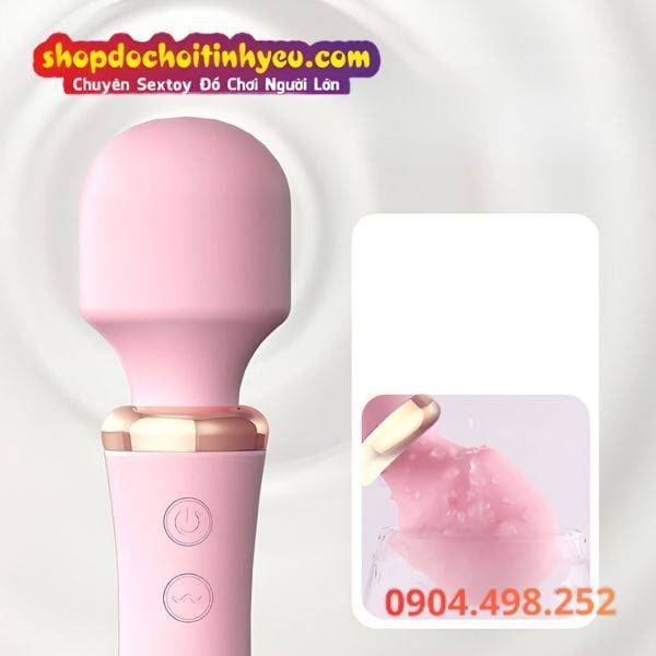 Chày Rung Tình Yêu Hai Đầu Rung Kèm Sưởi Ấm Cực Mạnh LILO