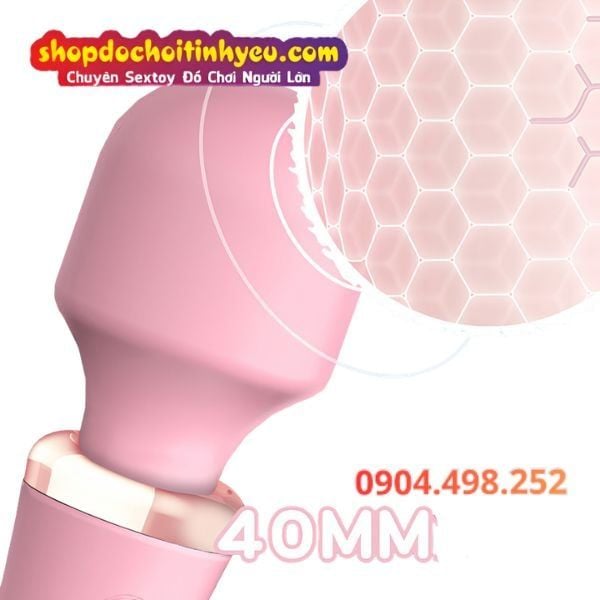 Chày Rung Tình Yêu Hai Đầu Rung Kèm Sưởi Ấm Cực Mạnh LILO