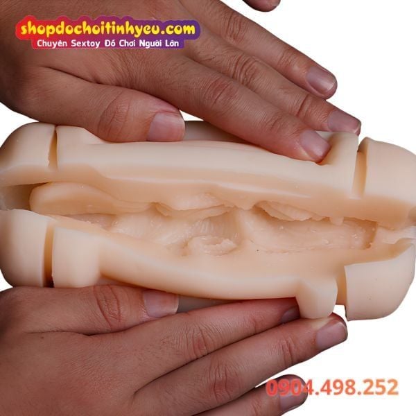 Cốc thủ dâm 2 đầu anime âm đạo miệng hậu môn giả cầm tay